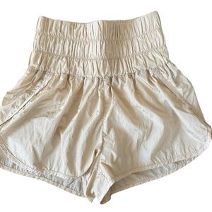 FP Movement Cream High Waist Shorts